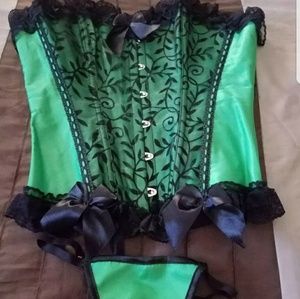 Green corset